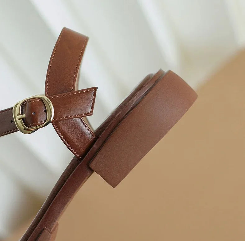 Carol - Sandalia casual de cuero