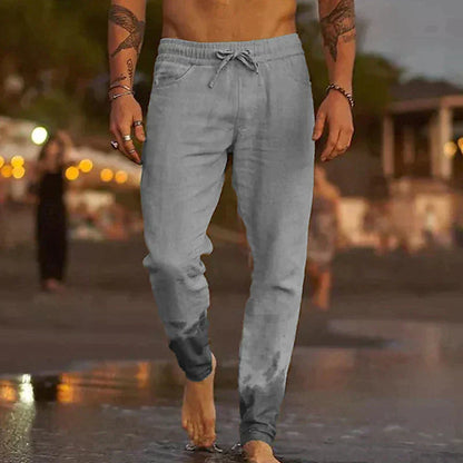 Lino – Pantalón casual de corte ajustado