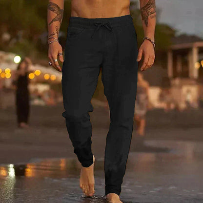 Lino – Pantalón casual de corte ajustado