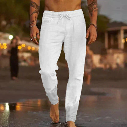 Lino – Pantalón casual de corte ajustado