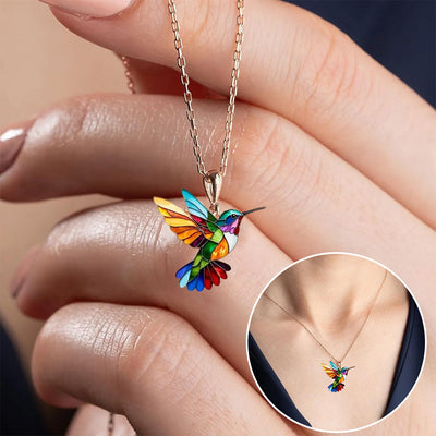 Collar Colibrí Multicolor – La belleza de la naturaleza
