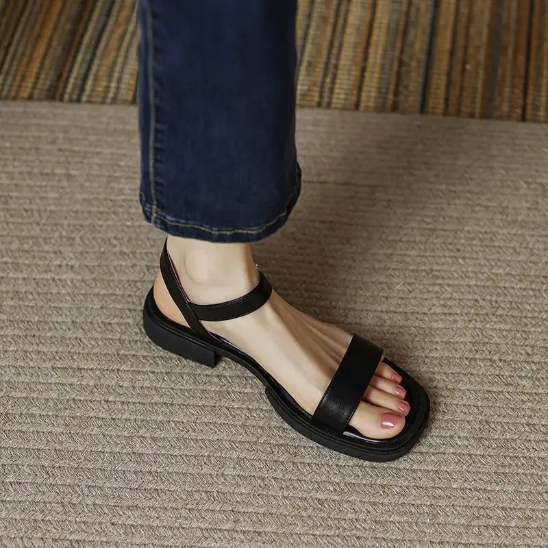 Carol - Sandalia casual de cuero