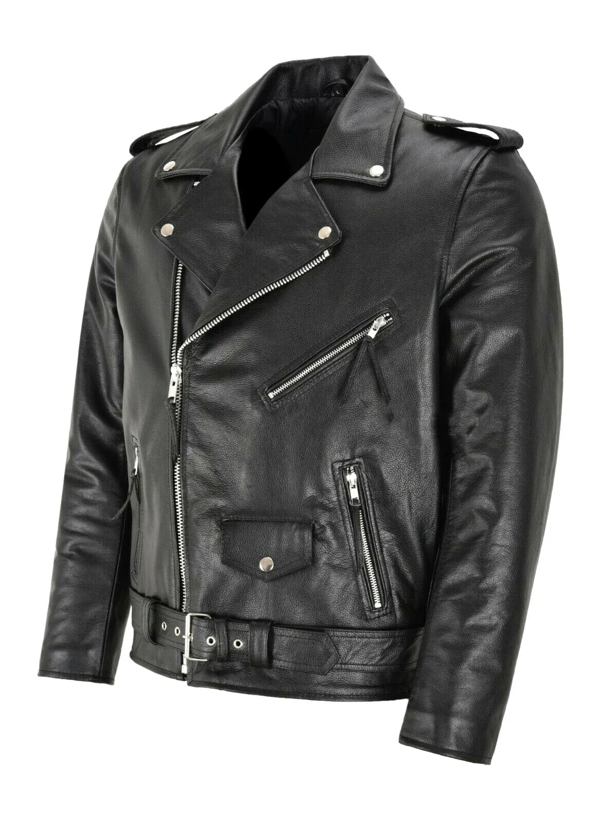 Fabro | Chaqueta de cuero clásica de motorista