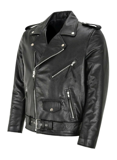Fabro | Chaqueta de cuero clásica de motorista