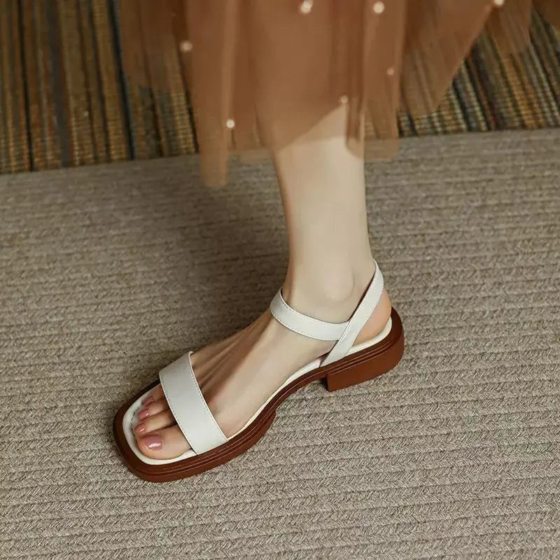 Carol - Sandalia casual de cuero