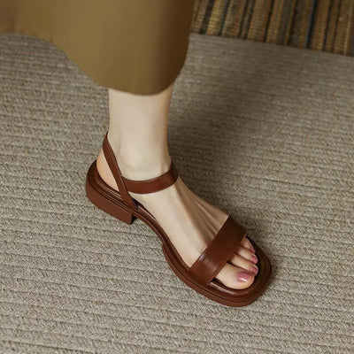 Carol - Sandalia casual de cuero